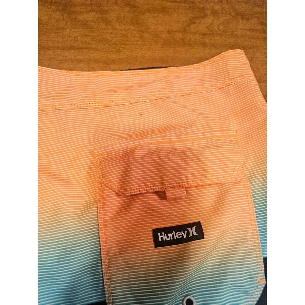 Mens Hurley Boca Barranca Board Shorts Swim Trunks Striped XL 40 C19
